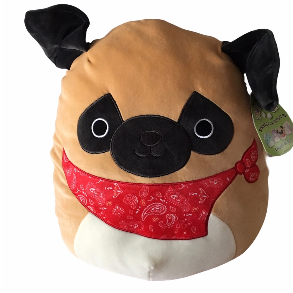 New Original Squishmallows Prince The Pug. 16 in.